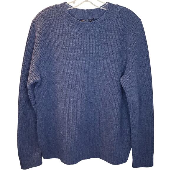 NWT PENDLETON Crew Neck Lamb's Wool Blend Sweater Ribbed Knit ?Unisex Large - Picture 1 of 8